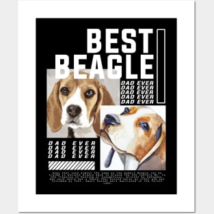 Best beagle dad ever Posters and Art